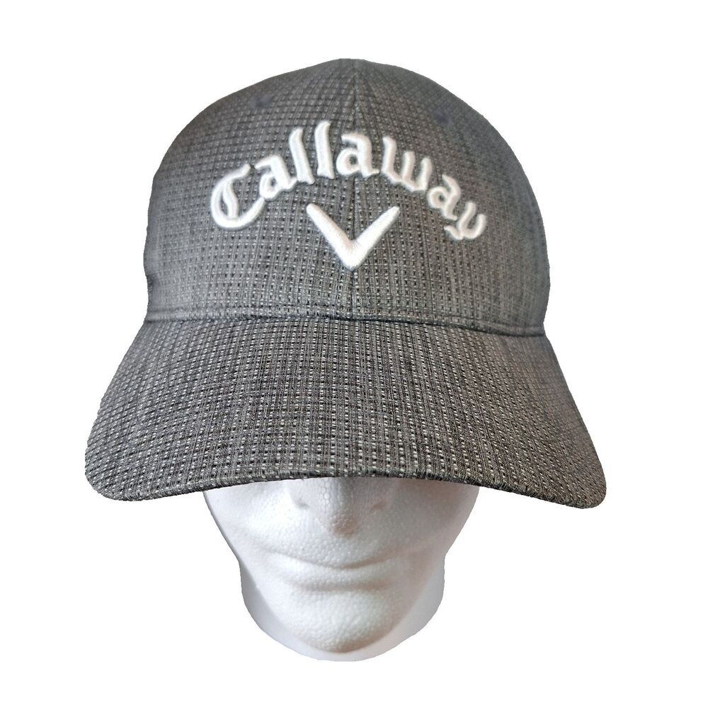 Callaway Odyssey Gray Golf Hat Adjustable Polyester Raised Letters